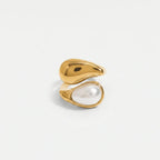 Anillo 18k - Gota y Perla