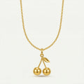 Collar 18k - Cerezas
