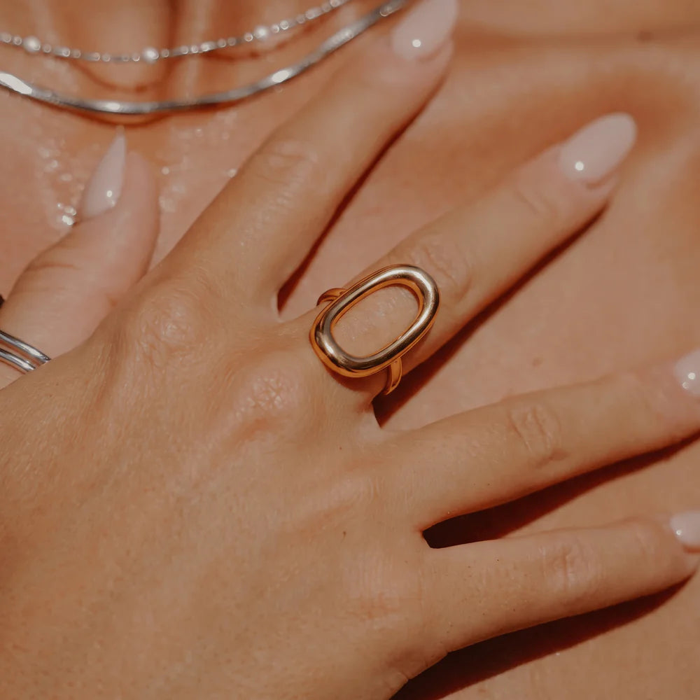 Anillo 18k - Oval