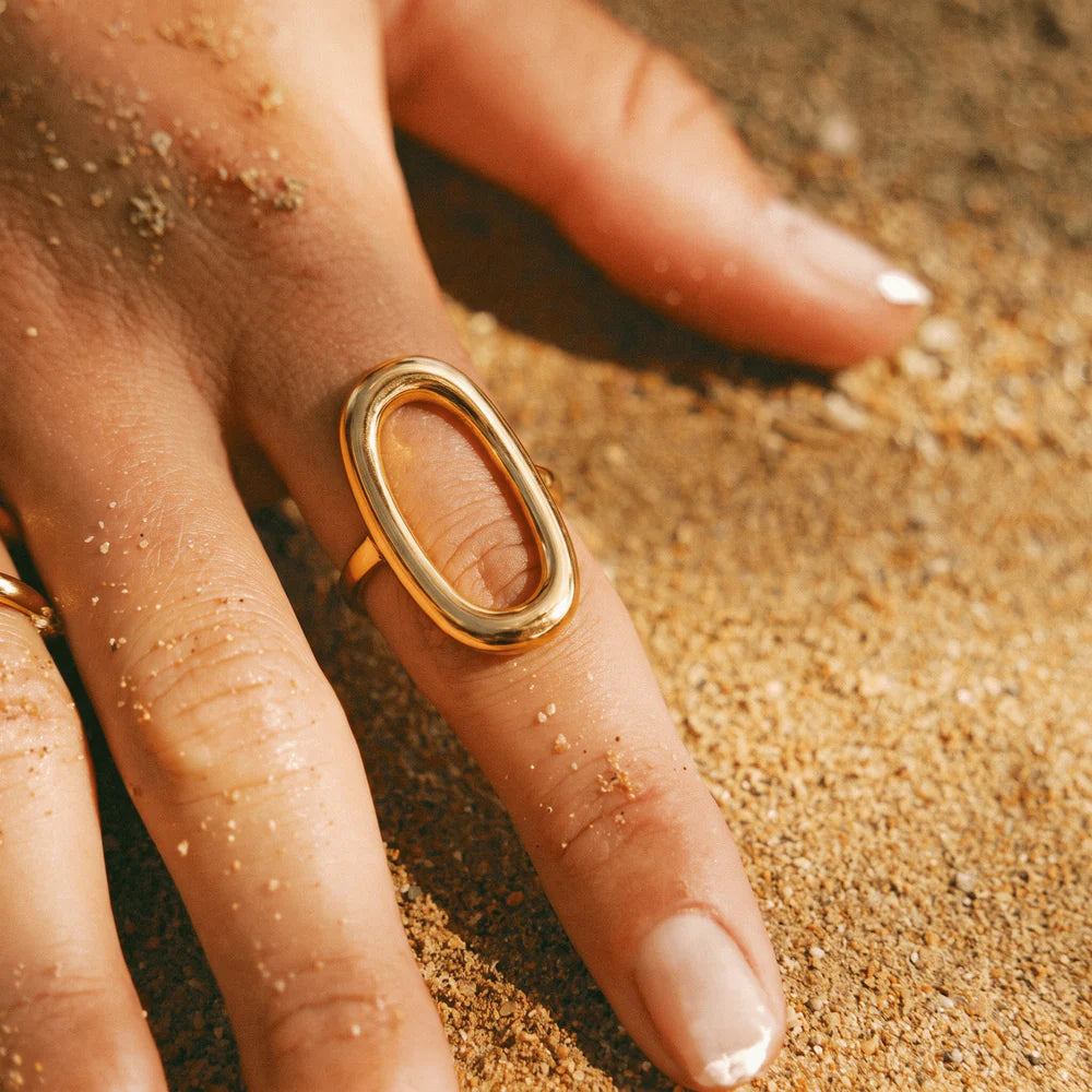 Anillo 18k - Oval