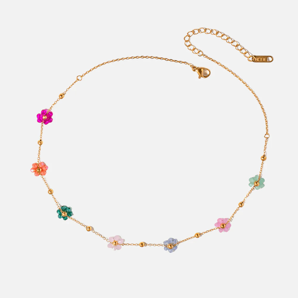 Collar 18k - Floral