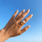Anillo 18k - Gota y Perla