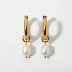 Pendientes 18k - Perla