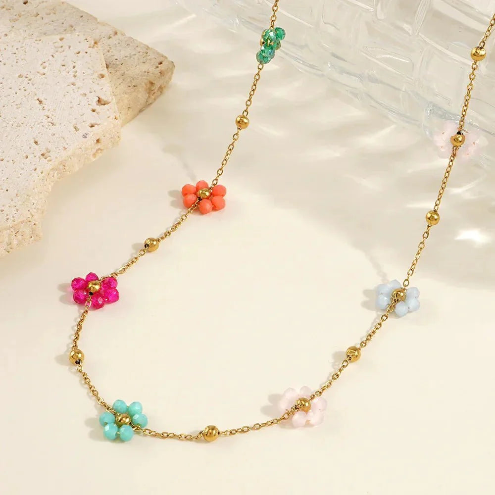 Collar 18k - Floral
