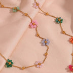 Collar 18k - Floral