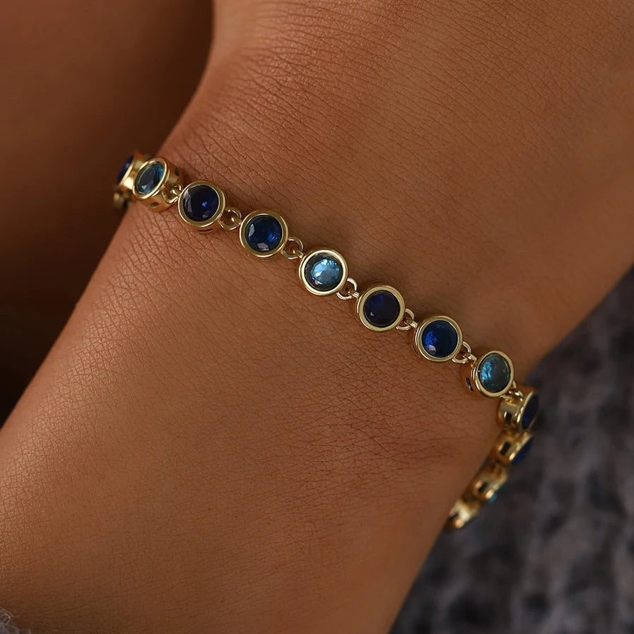 Pulsera 18k - Azul