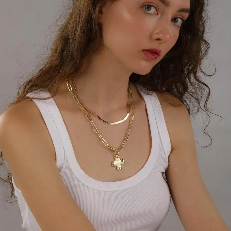 Collar - Cruz Moderna