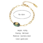 Pulsera 18k - Piedra natural