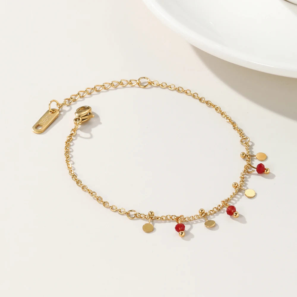 Pulsera 18k -  Rojo