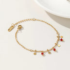 Pulsera 18k -  Rojo