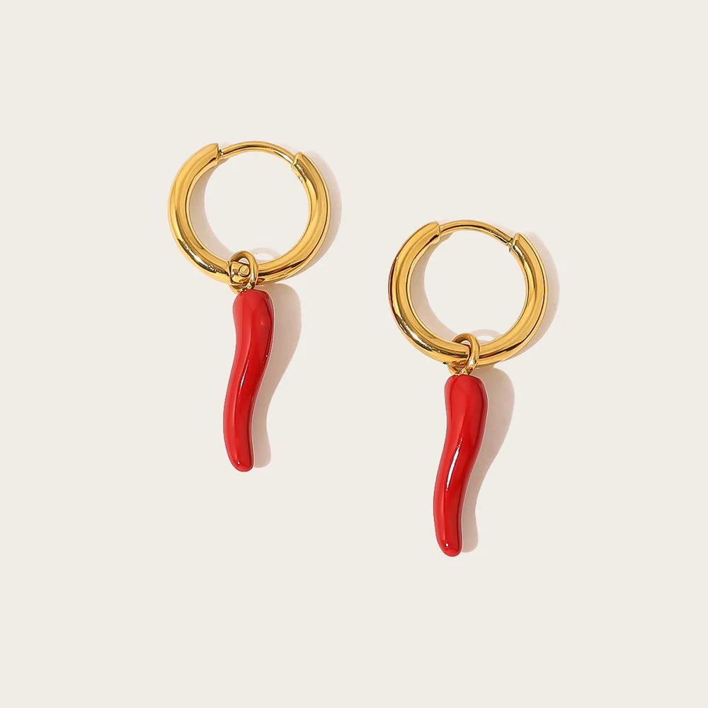 Pendientes 18k - Pimienta