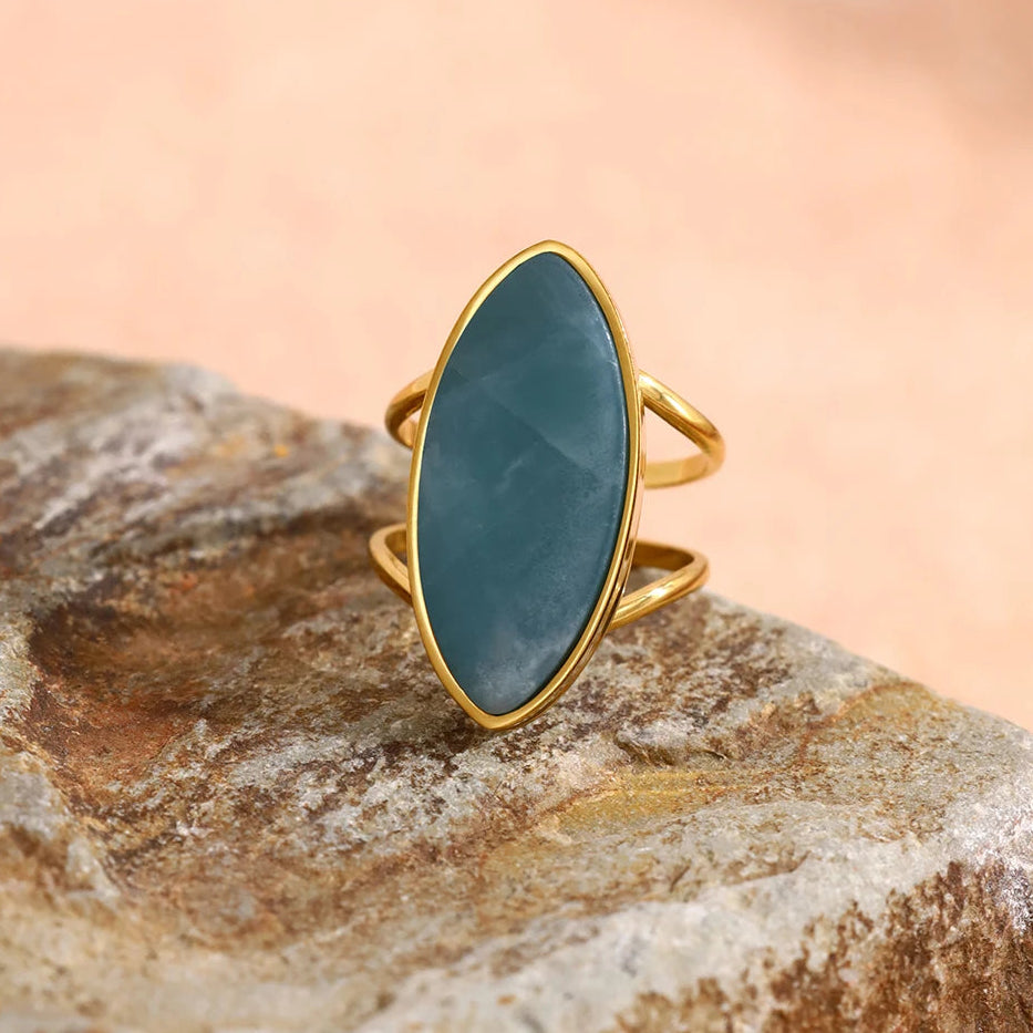 Anillo 18k - Azul