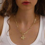 Collar - Cruz Moderna
