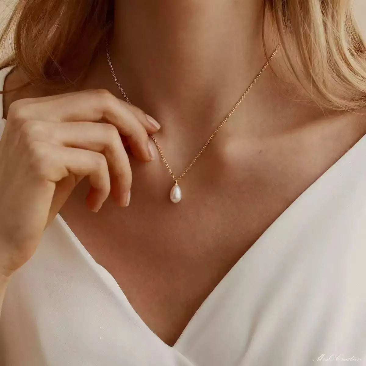 Collar 18k - Perla Mediterráneo