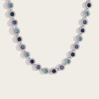 Collar plata - Azul