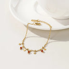 Pulsera 18k -  Rojo