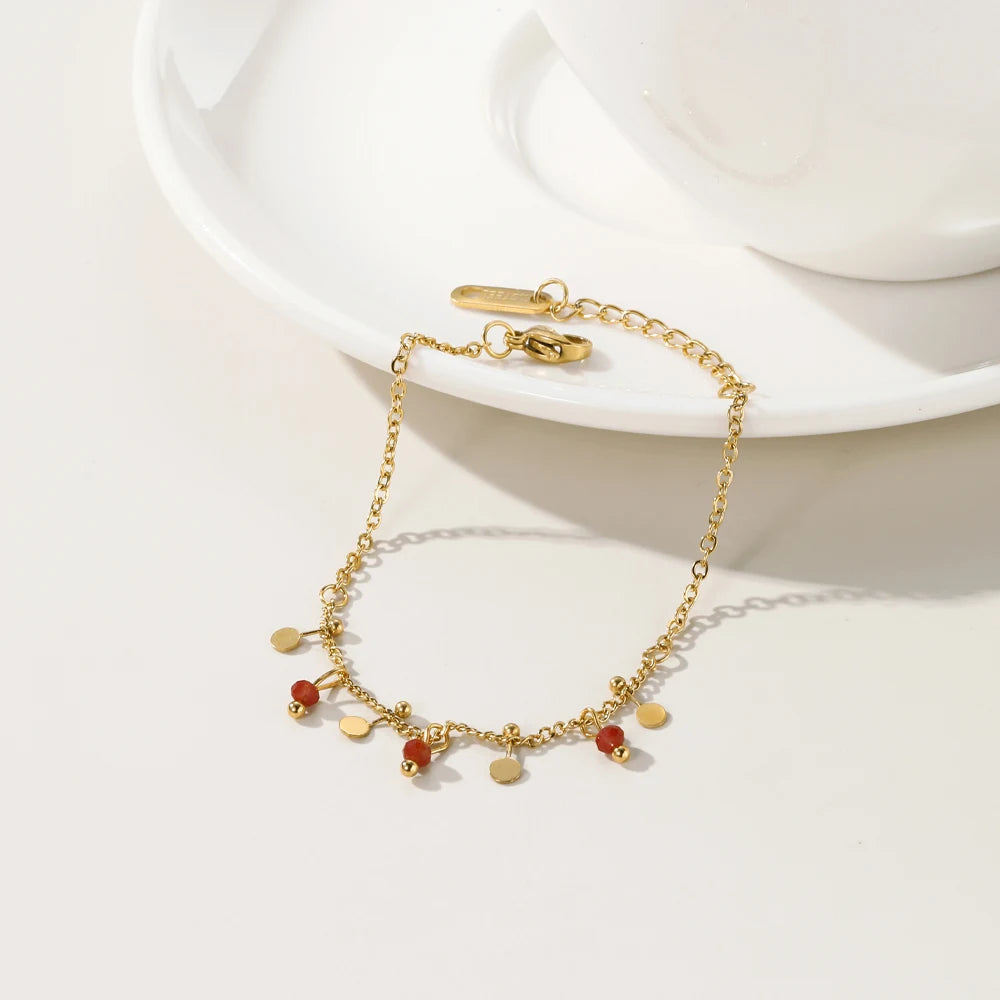 Pulsera 18k -  Rojo