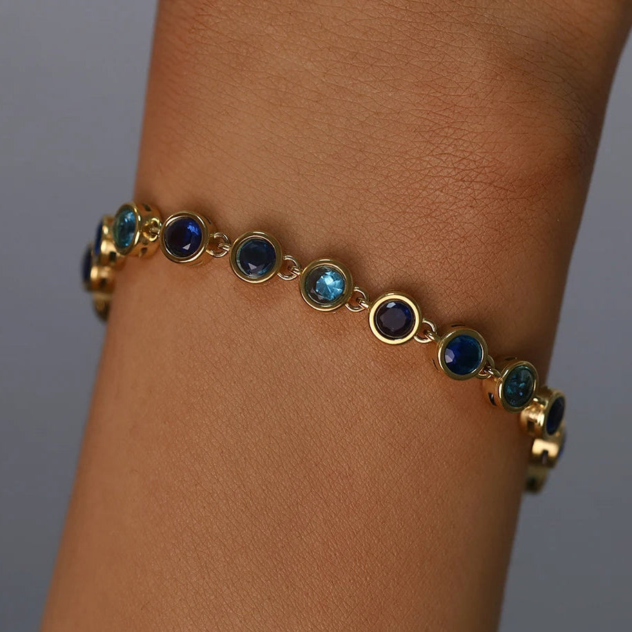 Pulsera 18k - Azul