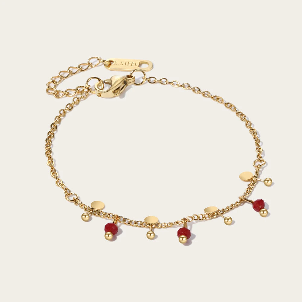 Pulsera 18k -  Rojo