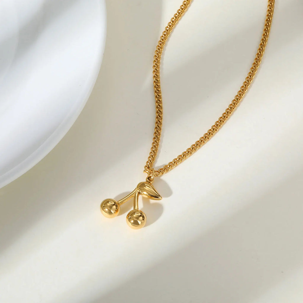 Collar 18k - Cerezas