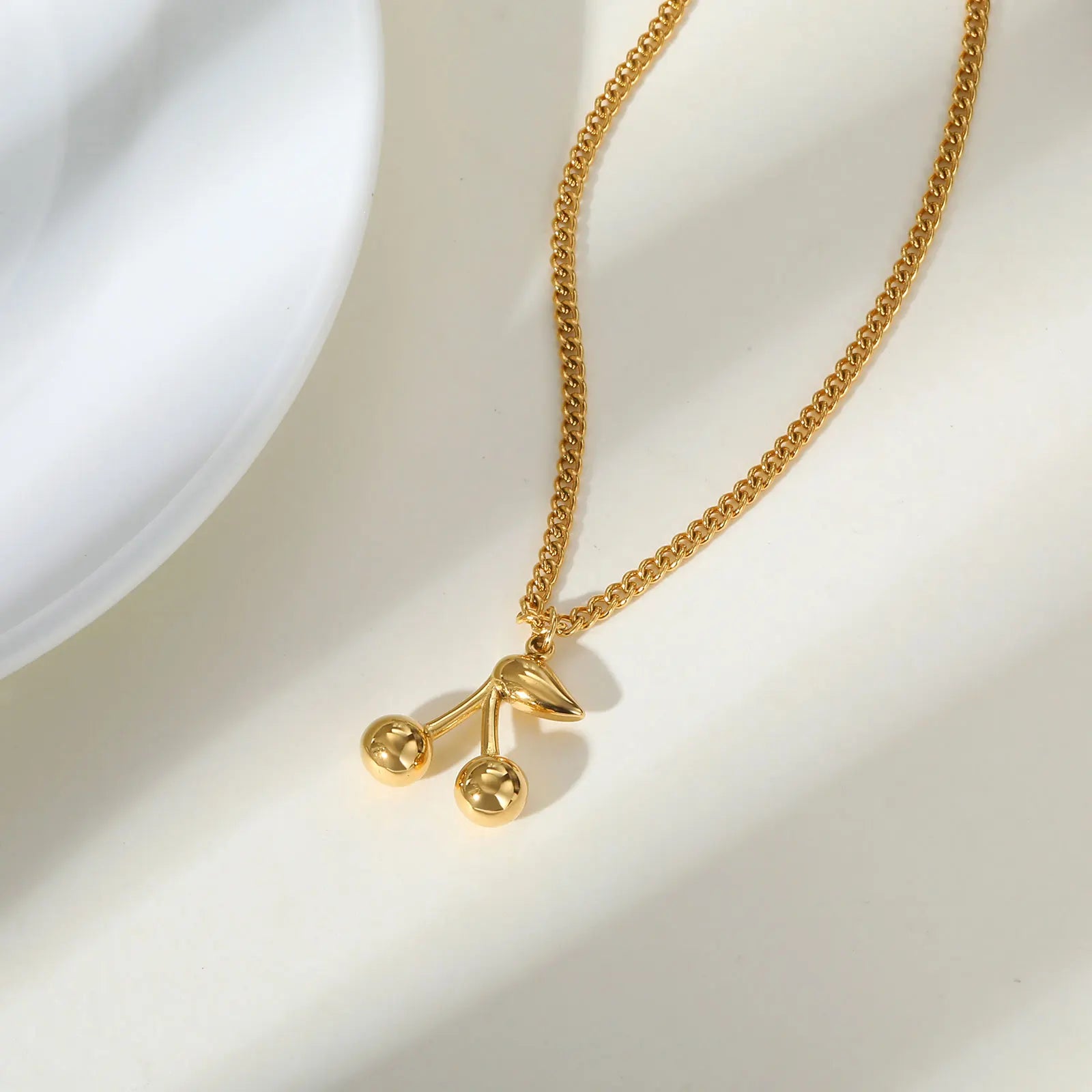Collar 18k - Cerezas