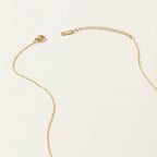 Collar 18K - Piedra natural redonda