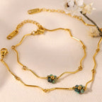 Pulsera 18k - Trébol