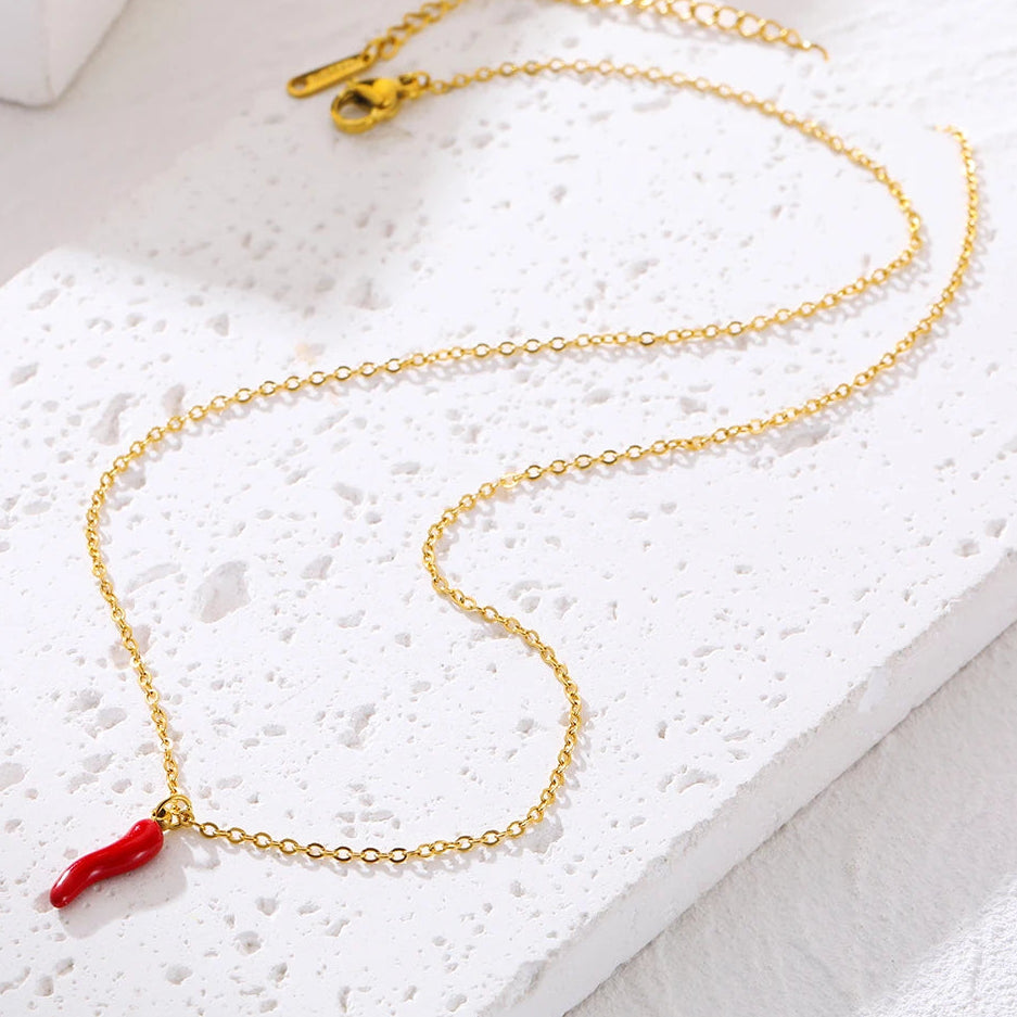 Collar 18K - Pimienta