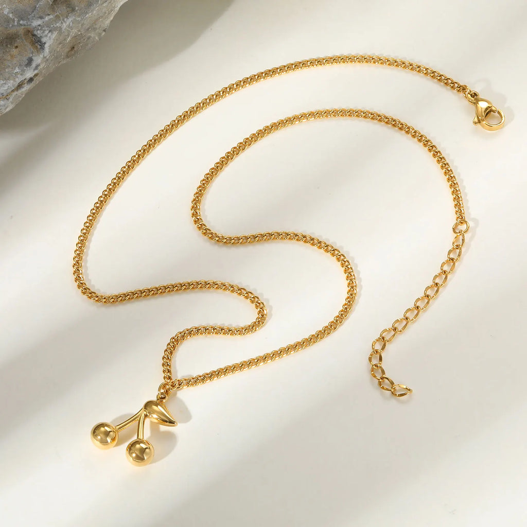 Collar 18k - Cerezas