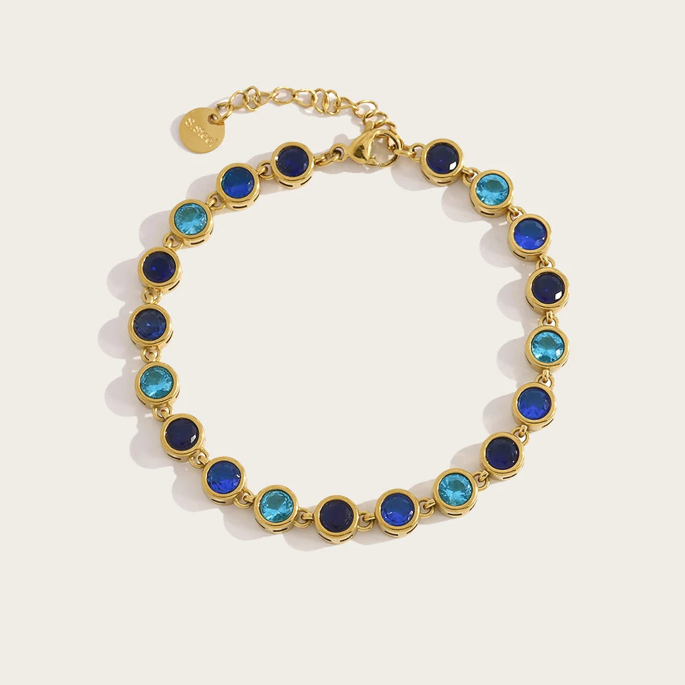 Pulsera 18k - Azul